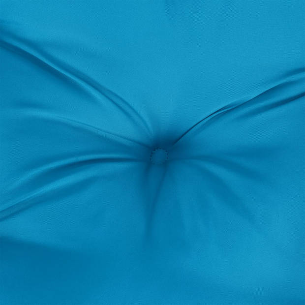 vidaXL Palletkussen 70x70x12 cm stof blauw