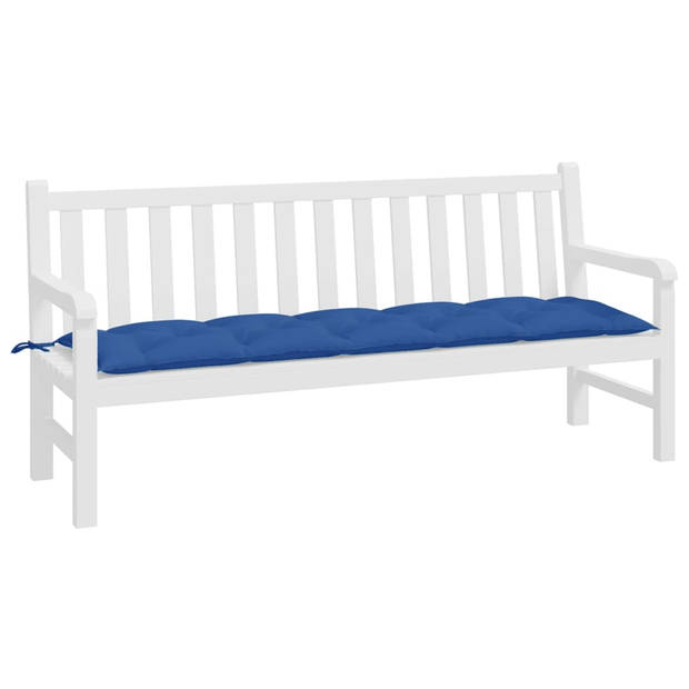 vidaXL Tuinbankkussen 180x50x7 cm oxford stof blauw