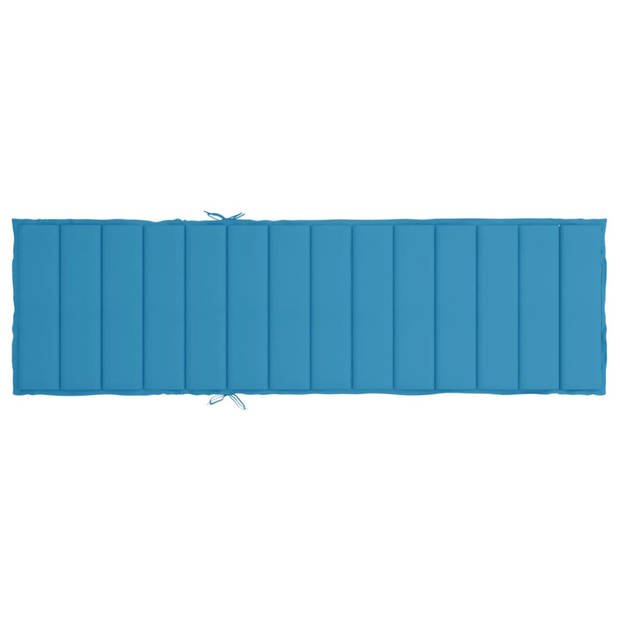 vidaXL Ligbedkussen 200x50x3cm oxford stof blauw