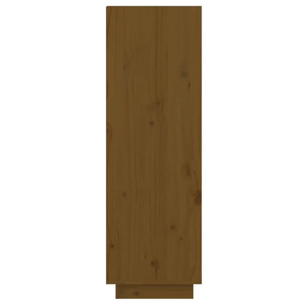 vidaXL Schoenenkast 60x34x105 cm massief grenenhout honingbruin
