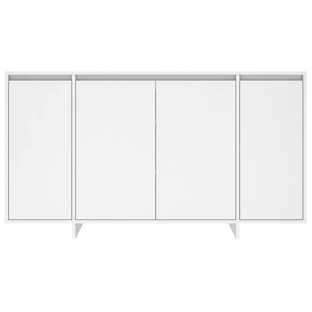 The Living Store Dressoir Keukenkast - 135x41x75 cm - Wit - Montage vereist