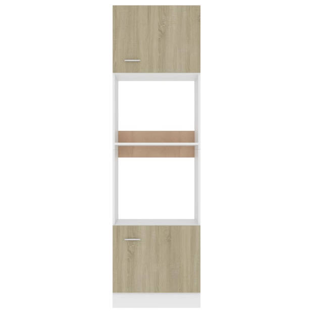 vidaXL Magnetronkast 60x57x207 cm bewerkt hout sonoma eikenkleurig