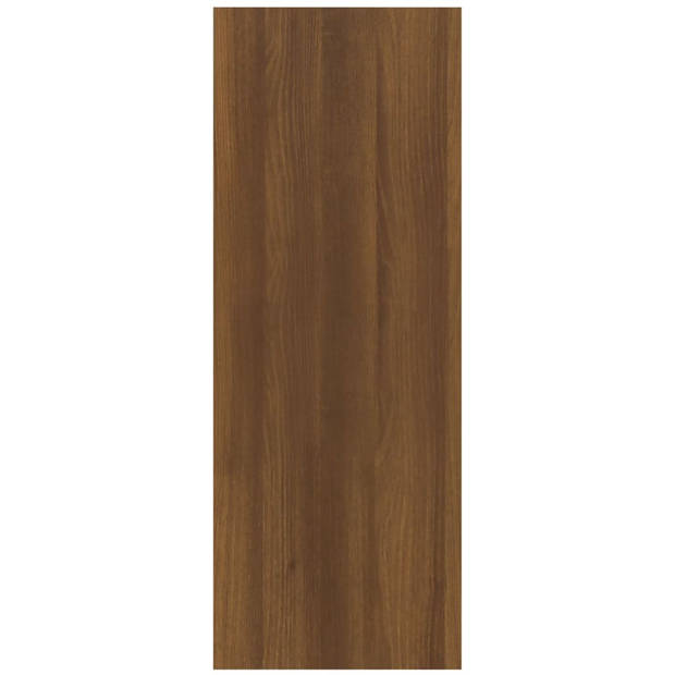 vidaXL Wandtafel 78x30x80 cm bewerkt hout bruin eikenkleur