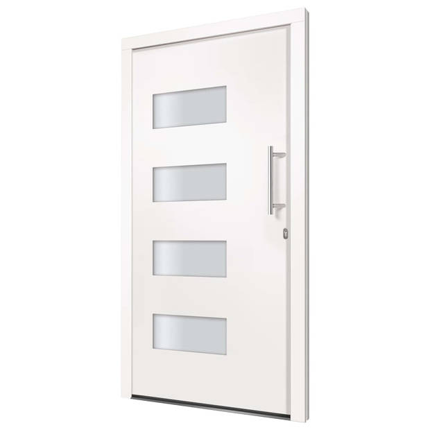 The Living Store Deur - Toegangsdeur - Voordeur 110 x 210 cm - Aluminium drempel - 5-weg veiligheidsslot met