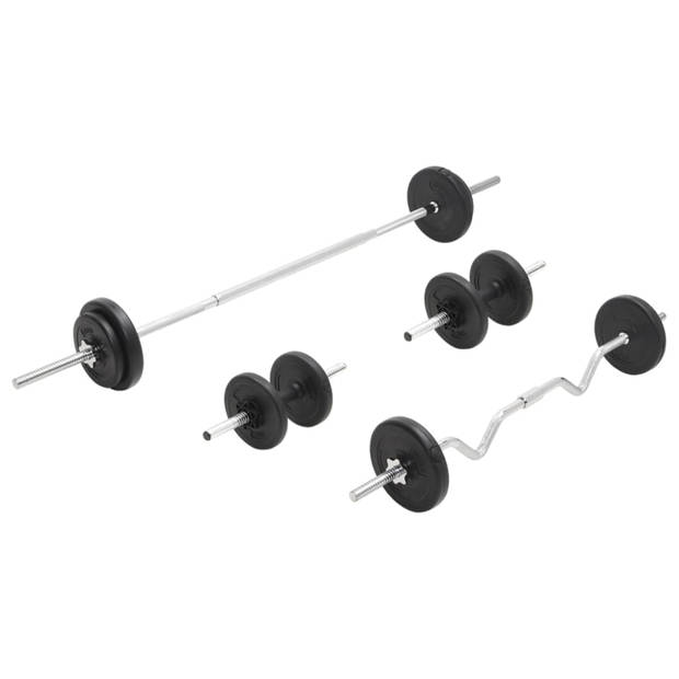 vidaXL Halterset 30 kg