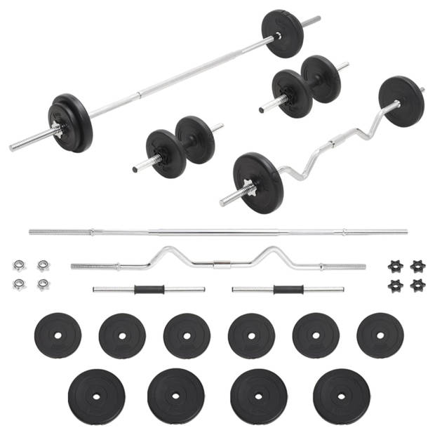 vidaXL Halterset 30 kg