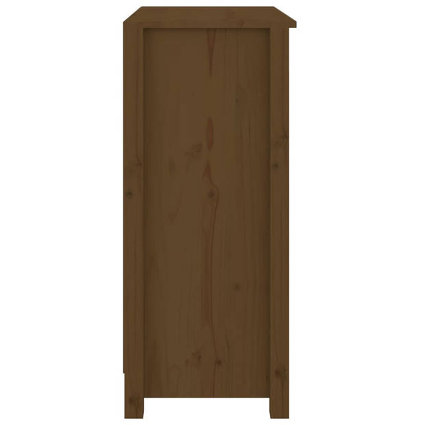 The Living Store Dressoir Massief Grenenhout - 70 x 35 x 80 cm - Honingbruin