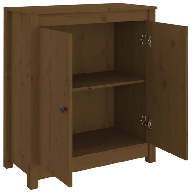 The Living Store Dressoir Massief Grenenhout - 70 x 35 x 80 cm - Honingbruin