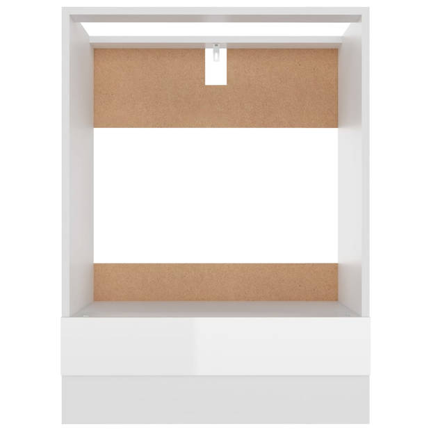 vidaXL Onderkast 60x46x81,5 cm bewerkt hout hoogglans wit