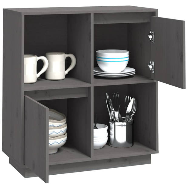 The Living Store Dressoir - Meubelen - 74 x 35 x 80 cm - Massief grenenhout