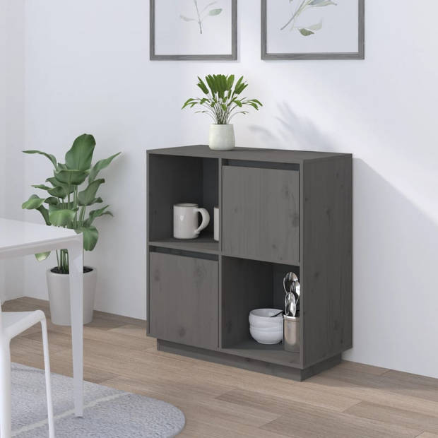 The Living Store Dressoir - Meubelen - 74 x 35 x 80 cm - Massief grenenhout