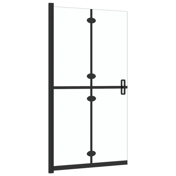 vidaXL Inloopdouchewand inklapbaar 70x190 cm ESG-glas transparant