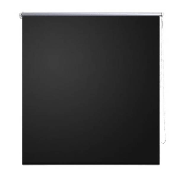 vidaXL Rolgordijn verduisterend 80x175 cm zwart