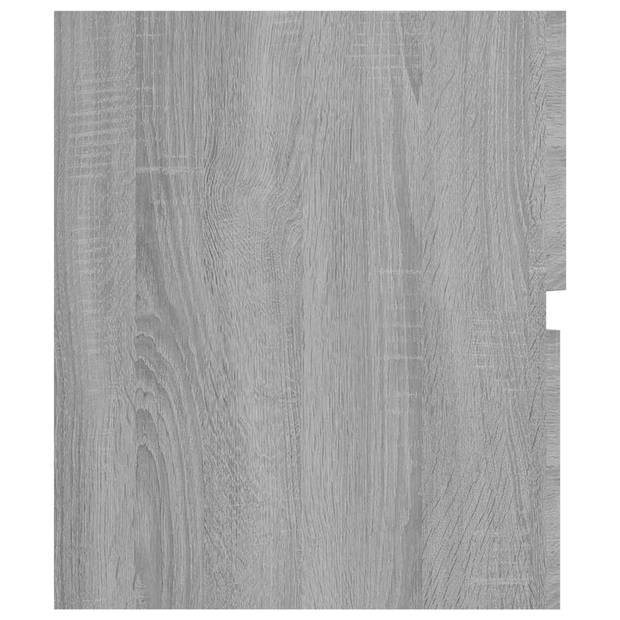 vidaXL Wastafelkast 80x38,5x45 cm bewerkt hout grijs sonoma eikenkleur