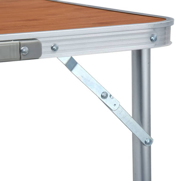 vidaXL Campingtafel inklapbaar 240x60 cm aluminium