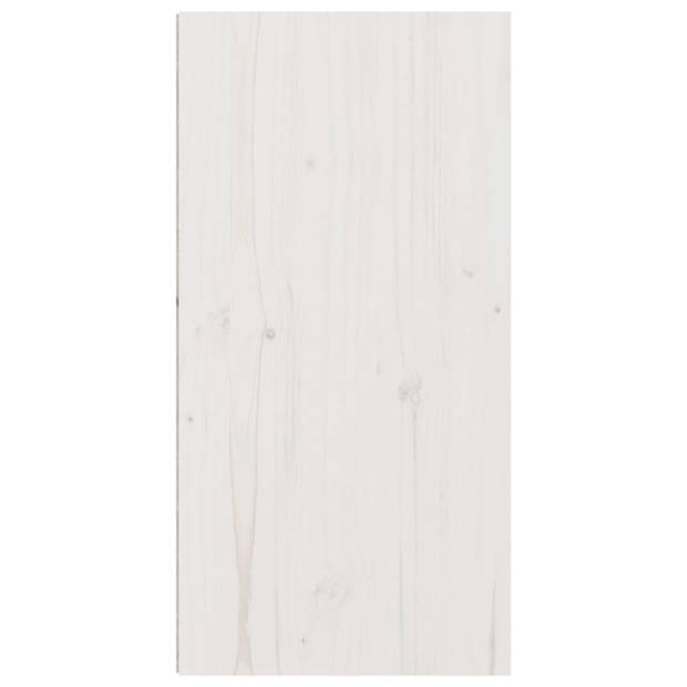 The Living Store Hangende Wandkast - Massief grenenhout - 30x30x60 cm - Wit