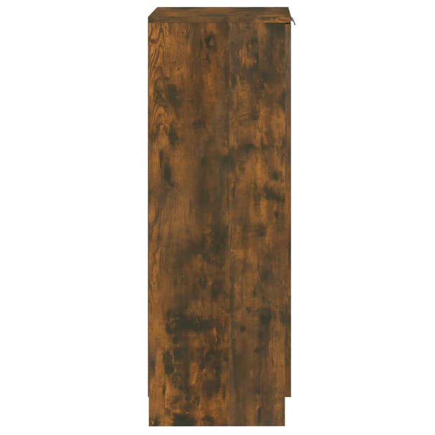 vidaXL Schoenenkast 30x35x100 cm bewerkt hout gerookt eikenkleurig