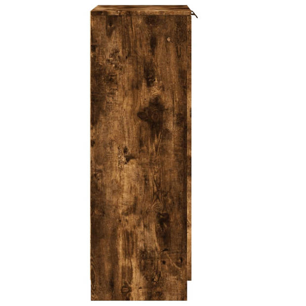 vidaXL Schoenenkast 59x35x100 cm bewerkt hout gerookt eikenkleurig