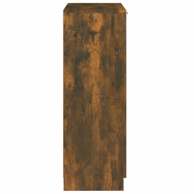 vidaXL Schoenenkast 59x35x100 cm bewerkt hout gerookt eikenkleurig