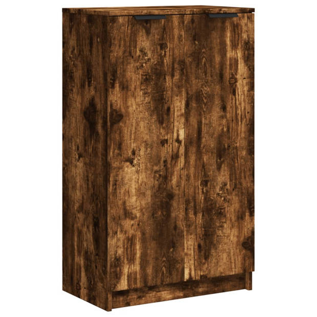 vidaXL Schoenenkast 59x35x100 cm bewerkt hout gerookt eikenkleurig