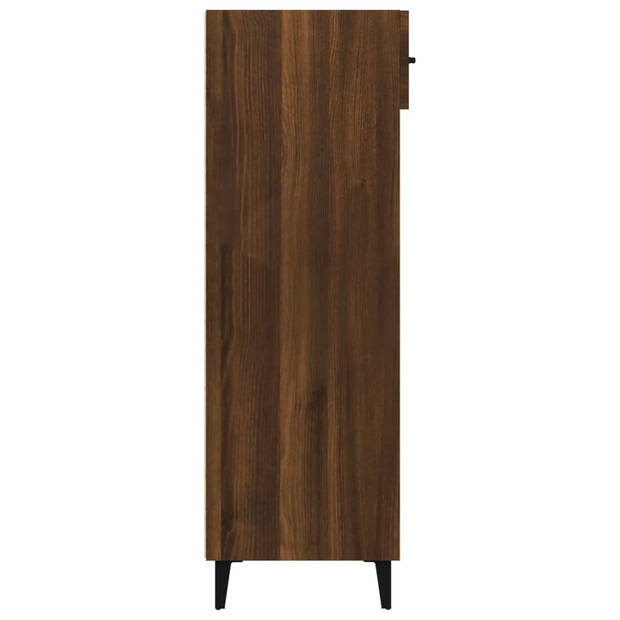 The Living Store Schoenenkast - Bruineiken - 60x35x105 cm - Praktisch en Elegante opbergruimte