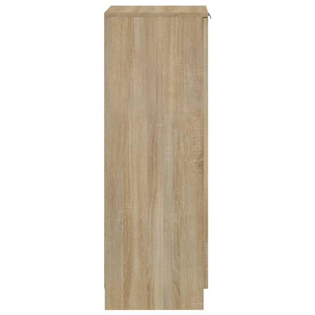 vidaXL Schoenenkast 30x35x100 cm bewerkt hout sonoma eikenkleurig
