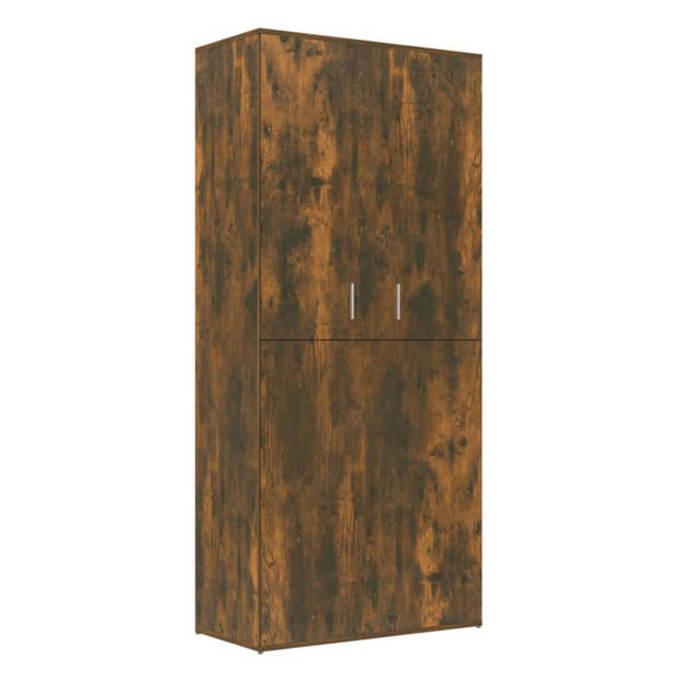 vidaXL Schoenenkast 80x39x178 cm bewerkt hout gerookt eikenkleurig