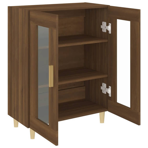 The Living Store Dressoir - Opbergkast - 69.5 x 34 x 90 cm - Bruineiken