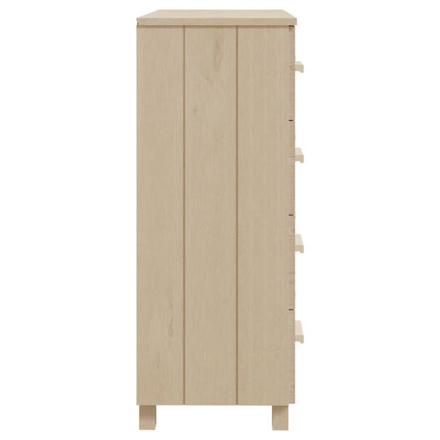 vidaXL Dressoir HAMAR 79x40x103,5 cm massief grenenhout honingbruin