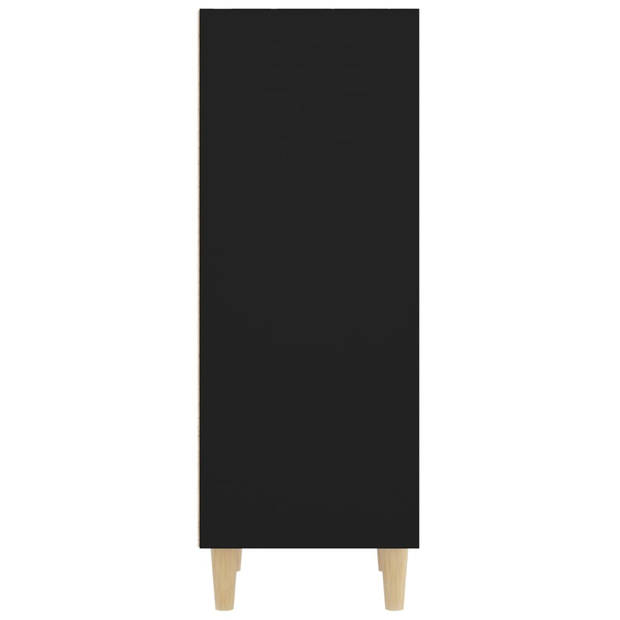 vidaXL Dressoir 34,5x32,5x90 cm bewerkt hout zwart