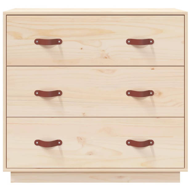 The Living Store Dressoir Grenenhout - 80 x 40 x 75 cm - Opbergruimte - Stevig blad