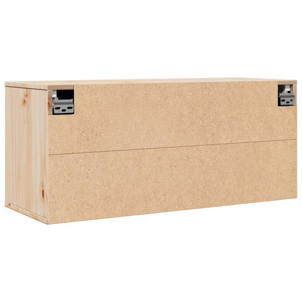 vidaXL Wandkast 80x30x35 cm massief grenenhout