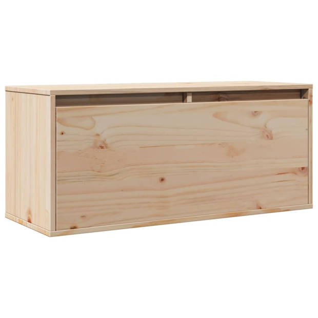 vidaXL Wandkast 80x30x35 cm massief grenenhout