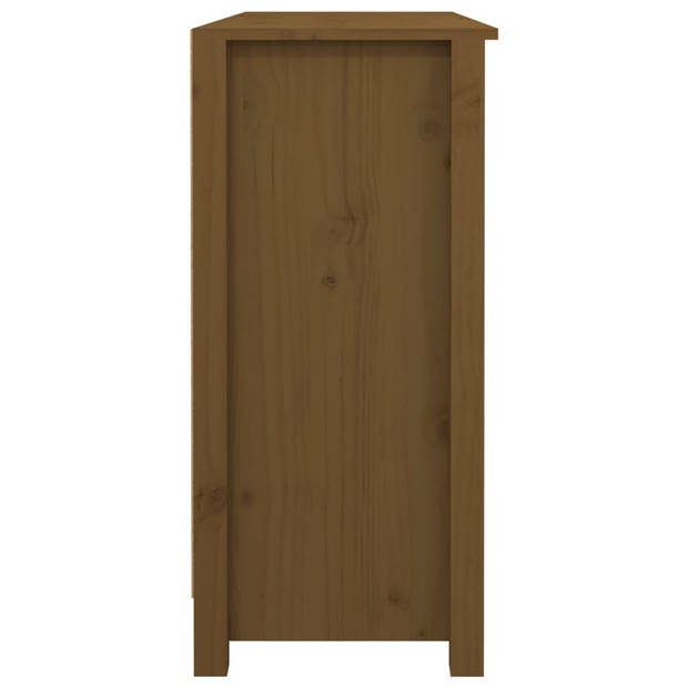 The Living Store Dressoir - Grenenhout - 100 x 35 x 74.5 cm - Honingbruin