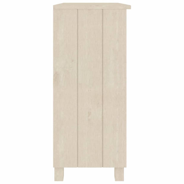 vidaXL Dressoir HAMAR 85x35x80 cm massief grenenhout honingbruin