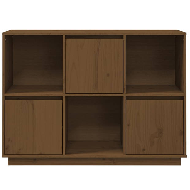 The Living Store Dressoir Massief Grenenhout - 110.5 x 35 x 80 cm - Honingbruin