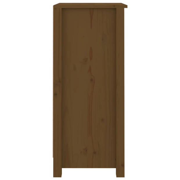 The Living Store Dressoir Grenenhout - Bijzetkast - 40x35x80 cm - Honingbruin