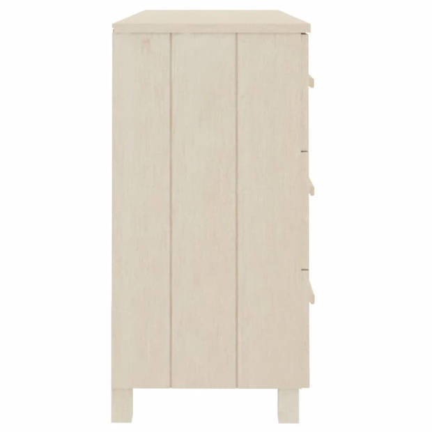 vidaXL Dressoir HAMAR 113x40x80 cm massief grenenhout honingbruin