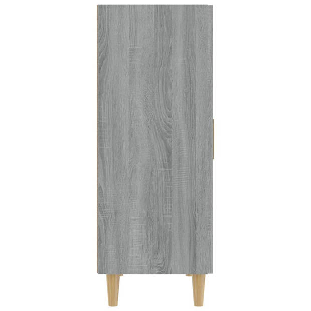 vidaXL Dressoir 70x34x90 cm bewerkt hout grijs sonoma eikenkleurig