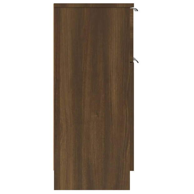 vidaXL Dressoir 30x30x70 cm bewerkt hout bruin eikenkleur