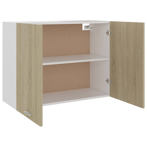 vidaXL Hangkast 80x31x60 cm bewerkt hout sonoma eikenkleurig