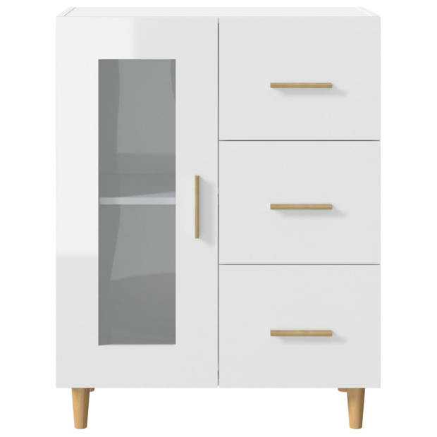 The Living Store - Dressoir - Hoogglans wit - 69.5 x 34 x 90 cm