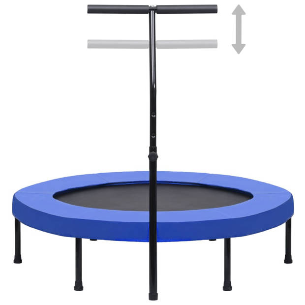 vidaXL Fitnesstrampoline met handgreep en veiligheidsmat 122 cm