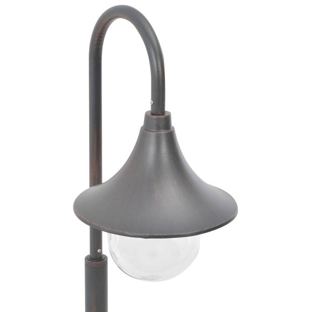 vidaXL Paalverlichting tuin E27 120 cm aluminium brons