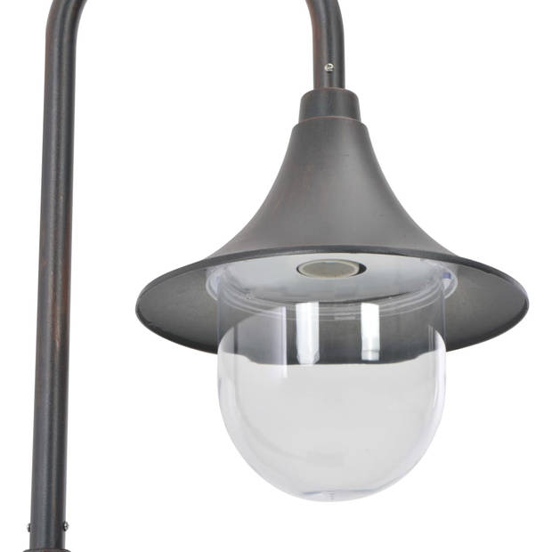 vidaXL Paalverlichting tuin E27 120 cm aluminium brons