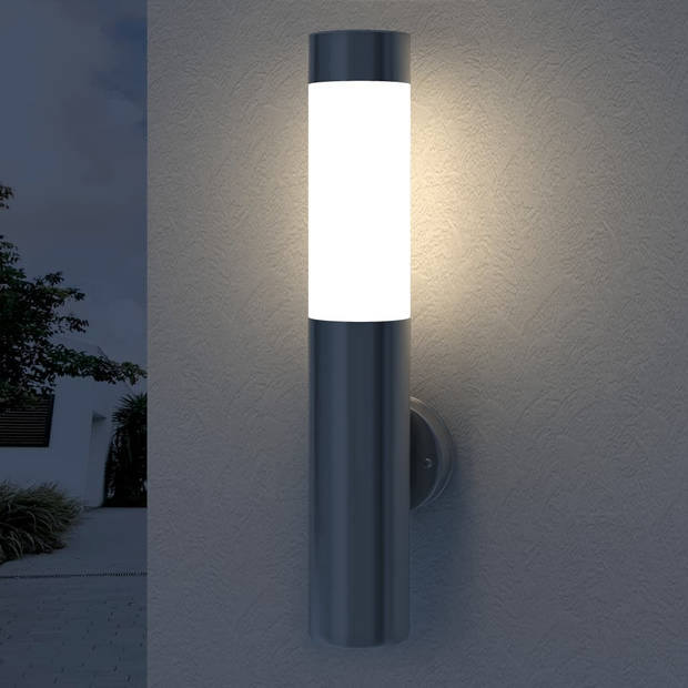 vidaXL Wandlamp voor binnen en buiten waterdicht RVS