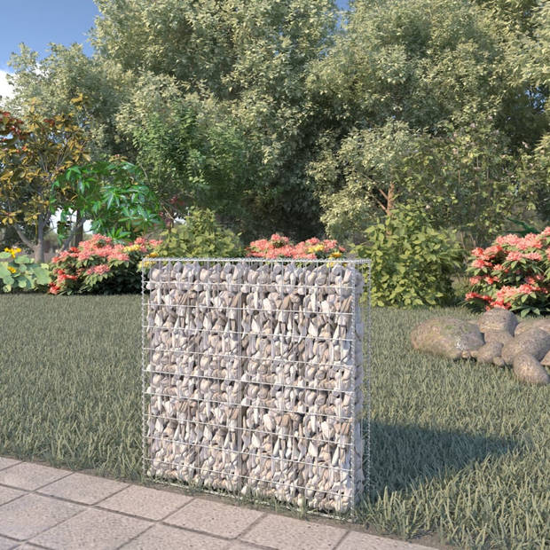 The Living Store Gabion Mand - 80 x 20 x 100 cm - Gegalvaniseerd Staal