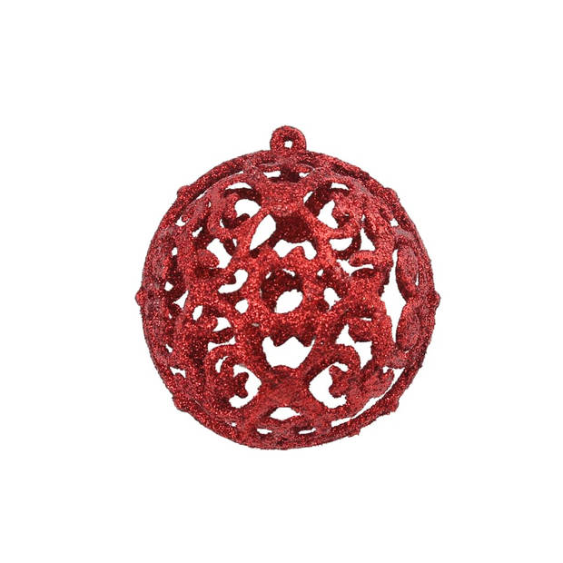 vidaXL 100-delige Kerstballenset 3/4/6 cm rood