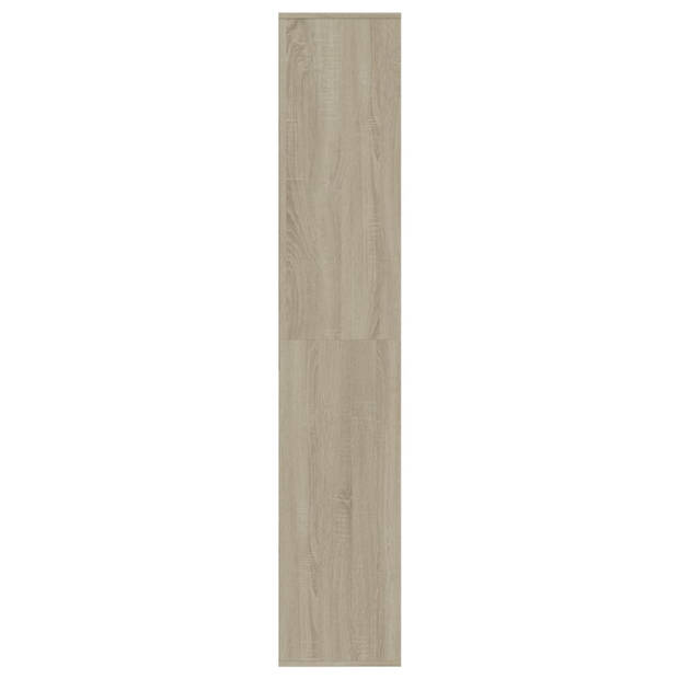 The Living Store Schoenenrek - Sonoma eiken - 54 x 34 x 183 cm - Hoogwaardig bewerkt hout - 22 schappen