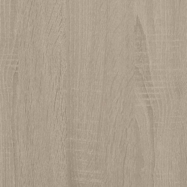 The Living Store Schoenenrek - Sonoma eiken - 54 x 34 x 183 cm - Hoogwaardig bewerkt hout - 22 schappen